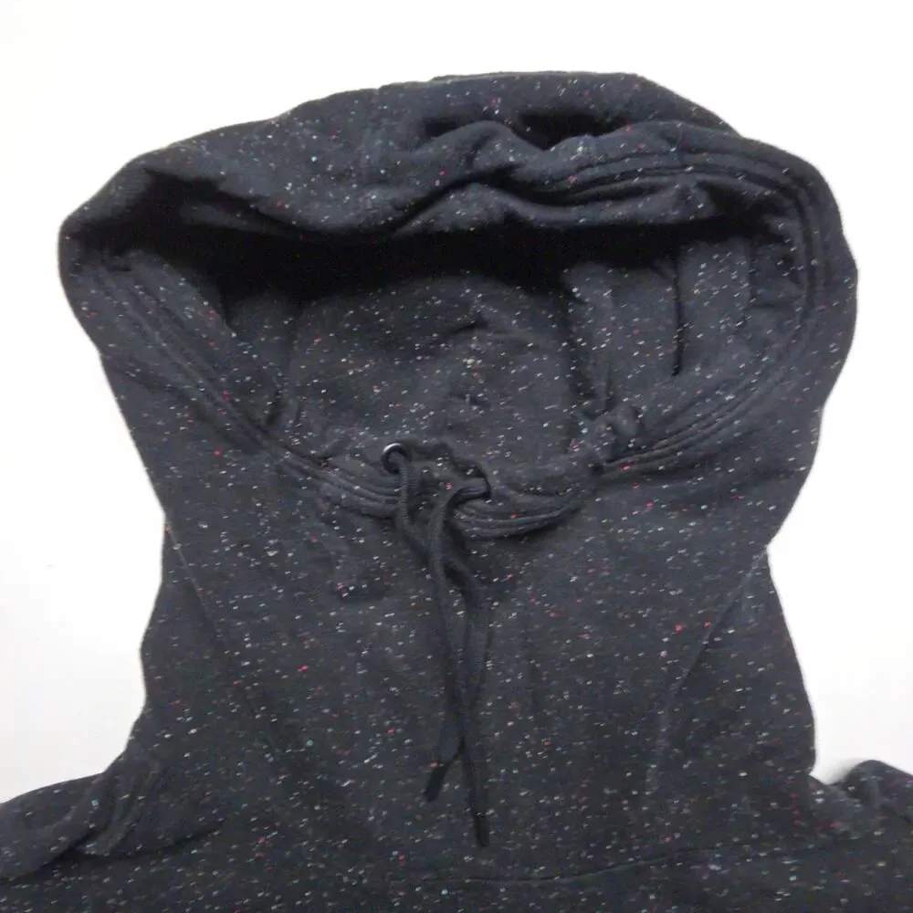 Nike Womens Black Rainbow Speckled Hoodie Jogger Set XL Cotton Blend Casual